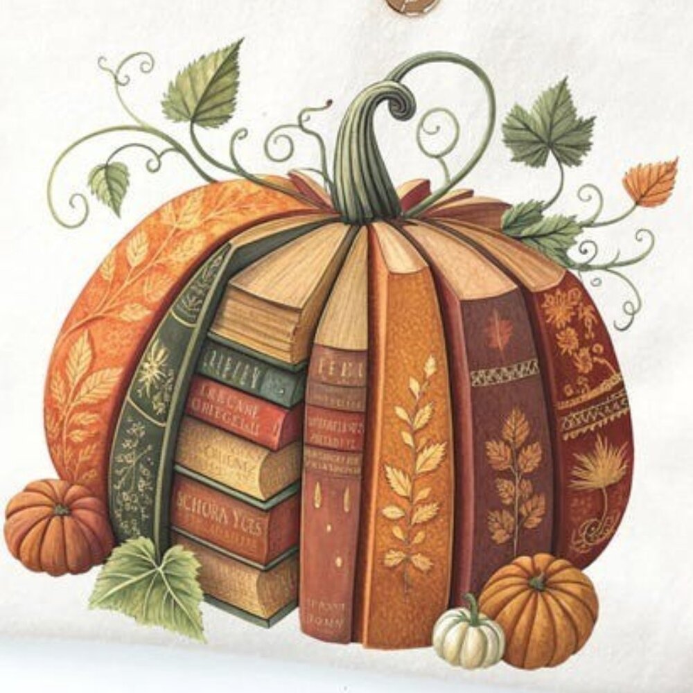 Book Fall Pumpkin T-Shirt, Book Pumpkin Shirt, Teacher Fall Shirt - Picture 2 of 4